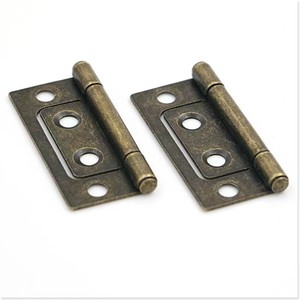 Bisagra retro antigua de 2 pulgadas para puerta de gabinete, diseño Madre e Hijo, de bronce, montaje en superficie, hierro antirrobo - Product Image 4