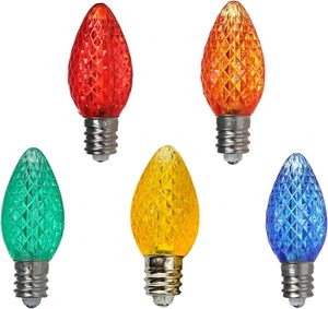 หลอดไฟ LED C7 สำหรับตกแต่งวันหยุด หลอดไฟ LED C7 สำหรับคริสต์มาส หลอดไฟทดแทน ยอดนิยม 0.5W E12 AC120V - Product Image 4