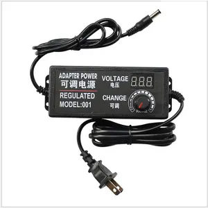 Adjustable AC to DC 3V-12V 3V-24V 9V-24V Universal adapter with display screen voltage Regulated power supply adapter 3 12 24 v