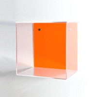 Plexiglas-Vitrinen zur Wandmontage, Würfelförmige Aufbewahrungsregale, Transparenter Acryl-Schattenkastenrahmen