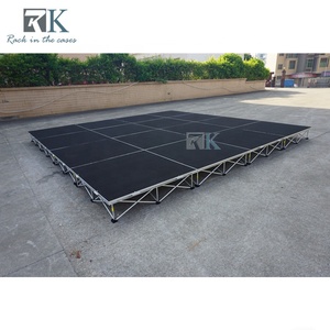 Plataforma de escenario portátil de instalación rápida con altura ajustable de 20cm a 100cm - Product Image 5