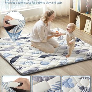 Alfombra de gateo para bebés hecha a medida, gruesa, antideslizante, para el hogar, de 0 a 24 meses, unisex, de fibra de poliéster. - Product Image 3