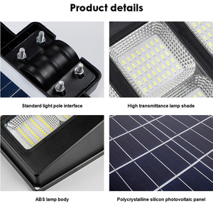 핫세일 원격 모션 센서 IP67 방수 LiFePO4 배터리 500W 800W 1000W 일체형 <span class=keywords><strong>LED</strong></span> 올인원 태양광 가로등 - Product Image 6