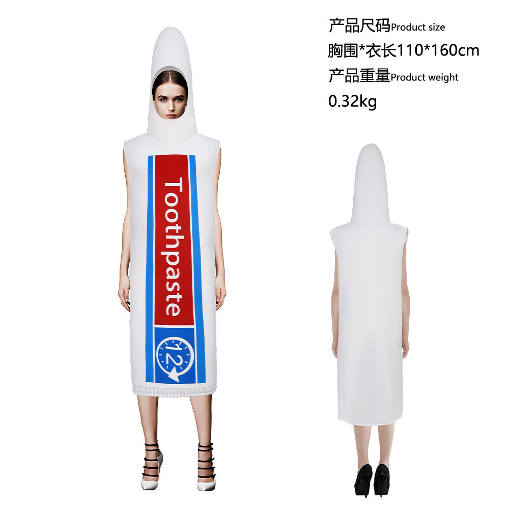 Costume de Cosplay Dentifrice - Taille Unique