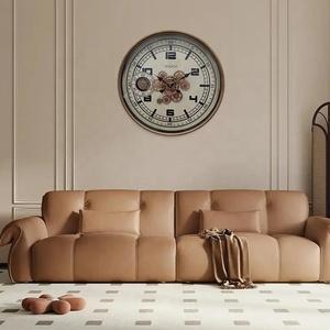 <span class=keywords><strong>Horloge</strong></span> <span class=keywords><strong>murale</strong></span> industrielle rétro à engrenage mobile grand mécanisme d'<span class=keywords><strong>horloge</strong></span> à engrenage à chiffres romains <span class=keywords><strong>pour</strong></span> salon décor bureau ferme - Product Image 3