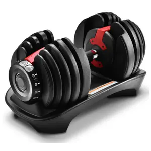 Mancuernas de <span class=keywords><strong>Fitness</strong></span> Ajustables de Acero Portátiles de 24 KG-40 KG, Pesas de Gimnasio - Product Image 1