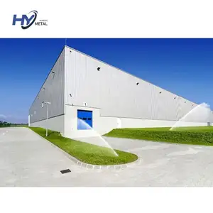 Diseño de armadura de techo de edificio de almacén de estructura de acero resistente para estructuras de proyecto de taller prefabricado