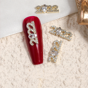 Accesorios 3D Nuevo diseño Gold Tiger Rhinestone <span class=keywords><strong>2022</strong></span> Nail Art Charms Zircon para <span class=keywords><strong>uñas</strong></span> - Product Image 6