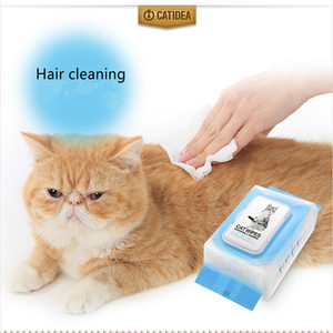 Lingettes de bain et de toilettage <span class=keywords><strong>pour</strong></span> animaux de compagnie - Utilisation facile sous la douche <span class=keywords><strong>pour</strong></span> chiens et chats, matériau non tissé, parfum personnalisé - Product Image 1