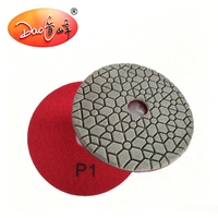 Nouvelles plaquettes de polissage diamantées de 100 mm (4 pouces) grain 1500 pour pierre, béton, marbre, granit, ponçage de sols, compatibles avec les meuleuses d'angle OEM