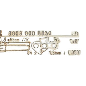 <span class=keywords><strong>Sthl</strong></span> 33RS-84 3/8 "050 Gauge 84 Maillons d'entraînement 25" Chaîne de scie rapide super professionnelle 3623-005-0084 - Product Image 1