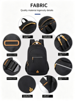 Sac à dos pour ordinateur portable imperméable et durable en Oxford 15,6 pouces, sac de voyage, sac d'école, sac d'étudiant, sac à dos pour homme, sac à dos pour ordinateur portable professionnel