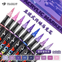 Marqueurs pinceaux 60 couleurs, stylos à peinture acrylique pour pierre, bois, verre, art