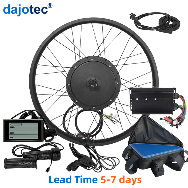 Cheap 1000W-3000W 26 Inch Display Brushless Gear Hub Motor Lithium Battery Thumb Electric Bike Conversion Kit