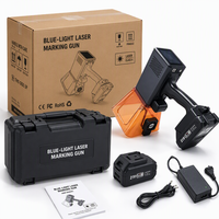 Machine de marquage laser bleue portable 10W à haute réflectivité pour cuivre, or, argent, laiton, aluminium, bijoux, circuits imprimés (PCB)