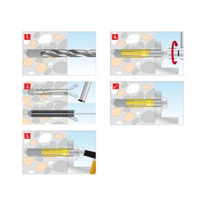 Tapón de pared de expansión de latón TOX Metrix M10x32 mm paquete pequeño - Product Image 4