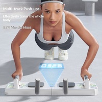 Planche de musculation 350 Push-up, modèle Zhejiang, pliable, légère (1,35 kg), multifonctionnelle, pour l'entraînement des muscles pectoraux et abdominaux, sit-ups et plans, usage domestique