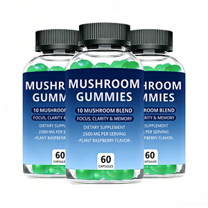 Gomitas de Hongos Orgánicos con Mezcla de Melena de León, Reishi, Cola de Pavo, Maitake y Chaga, Marca Privada OEM ODM, <span class=keywords><strong>para</strong></span> <span class=keywords><strong>la</strong></span> Salud - Product Image 2