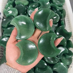 Cuenco de <span class=keywords><strong>luna</strong></span> de Aventurina <span class=keywords><strong>verde</strong></span> artesanal de cristal curativo al por mayor cristal natural pulido cuarzo para decoración del hogar - Product Image 5