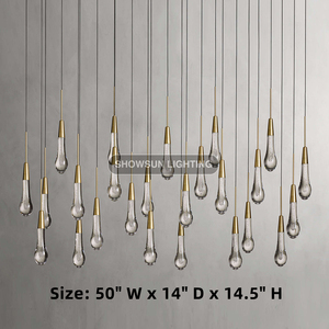 <span class=keywords><strong>Lampadario</strong></span> a Gocce di Pioggia di Alta Qualità <span class=keywords><strong>da</strong></span> 60 Pollici per Tavolo <span class=keywords><strong>da</strong></span> <span class=keywords><strong>Pranzo</strong></span> Rettangolare, <span class=keywords><strong>Lampadario</strong></span> <span class=keywords><strong>Moderno</strong></span> per <span class=keywords><strong>Sala</strong></span> <span class=keywords><strong>da</strong></span> <span class=keywords><strong>Pranzo</strong></span> - Product Image 2
