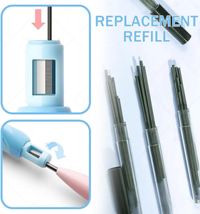 ชุดดินสอกดพาสเทลแบบปรับได้ตามหลักสรีรศาสตร์ ขนาด 0.5/0.7/0.9/<span class=keywords><strong>2</strong></span>.0 มม. พร้อมโลโก้สั่งทำ บรรจุในกล่อง พร้อมไส้ดินสอและยางลบ สำหรับนักเรียนและการวาดภาพ - Product Image 4