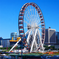 Grande Roue de 128 m avec Cabine Climatisée pour Parc d'Attractions et Visites Touristiques, Certifiée CE, Prix Usine Chine, À Vendre