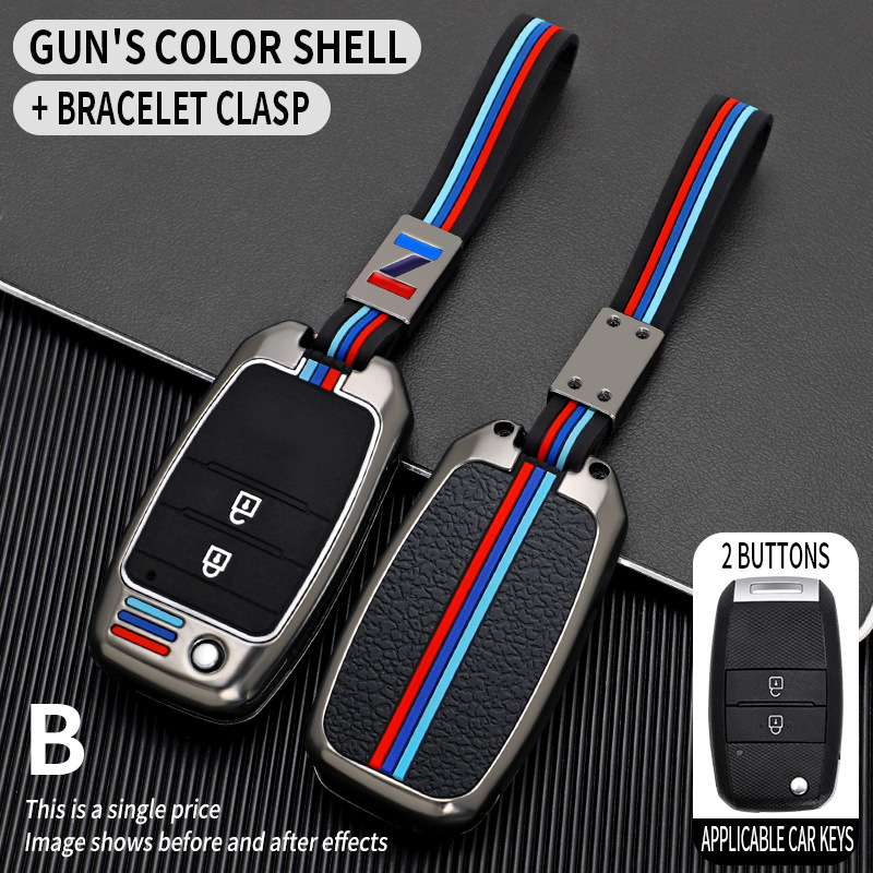 B 2 key gun color single shell rope buckle