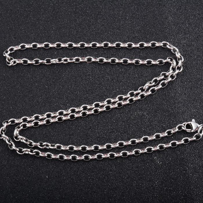 3.8mm Wide Silver