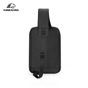 Kingsons Men's Chest Bag Waterproof Crossbody Bag Solid Color Zipper Closure Business Travel Daily Commute Single Shoulder Bag - Product Image 1