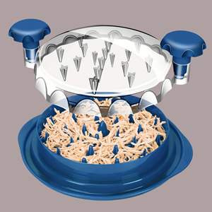 Triturador de Carne Redondo para Pollo, Herramienta para Desmenuzar Carne de Res, Cerdo y Pollo, con Tapa Transparente - Product Image 6