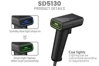 Escáner de Código de Barras Inalámbrico Portátil A1 SD5130 Mini OEM, Plataforma de Tarjeta de Crédito, Productos para Escanear Códigos QR