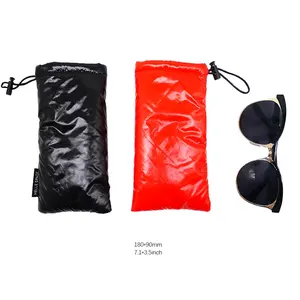 Waterproof Synthetic Down Estuches Para Gafas quilted Glasses Dust Bags wadded Sunglasses Pouch Eyewear Case With Drawstring