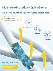 Polo Unisex de Alta Calidad 7A Antibacteriano con Cierre de Cremallera, Estampado, de Secado Rápido, de Nailon, Manga Corta, para Golf - Product Image 4