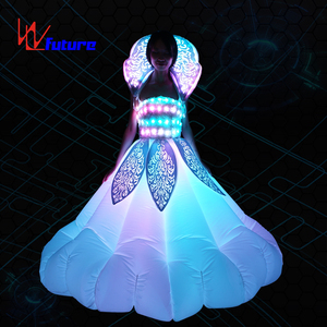 Vestido LED Luminoso de Color Mágico para Mujer, Falda Inflable Personalizada, <span class=keywords><strong>Disfraz</strong></span> para Festival, Fiesta, Desfile, Actuación en Escenario - Product Image 4