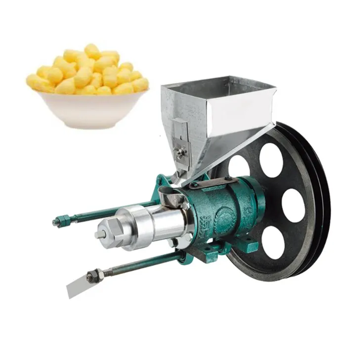Sanayi kullanımı peynir topu aperatif şişirilmiş ekstruder tahıl puf yapma makinesi