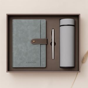 Set de Regalo de Oficina con Logotipo Personalizado, Cuaderno A5, Bolígrafo y Vaso para Promocionar la Marca de la Empresa - Product Image 4