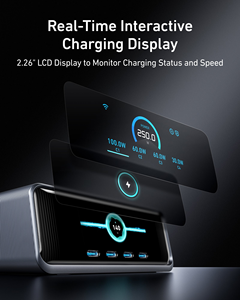 Chargeur Anker Prime 250W GaNPrime 6 ports, chargeur <span class=keywords><strong>rapide</strong></span> de bureau, 4 USB-C, 2 USB-A, écran numérique intelligent pour MacBook, ordinateur portable, iPhone - Product Image 1
