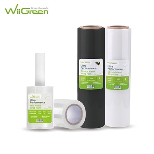 Rollo de película elástica de PVC transparente de calidad superior, dureza suave de grado Industrial a prueba de humedad para palés de comestibles LLDPE - Product Image 3