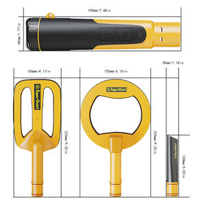 قضيب تحديد المواقع ذهبي مقاوم للماء بمعيار IP68 من المصنع مباشرة، كاشف معادن محمول مقاوم للماء بالكامل - Product Image 6