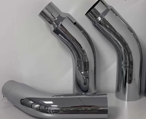 Prezzo di fabbrica in acciaio cromato punte del gomito di scarico per camion/Pickup/Diesel silenziatore di scarico modifiche dimensioni 5 ''-6'' 5 ''-7'' 5-8 - Product Image 5