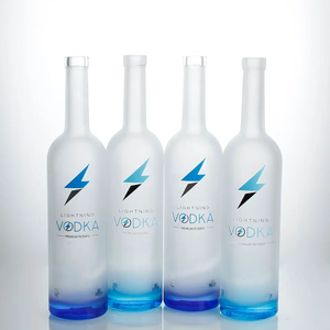 Alkollü viski likörü üreticisi Botella De Vidrio için 500ml 700ml 750 Ml votka buzlu cam şişeler - Product Image 1