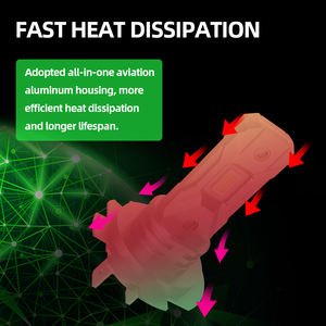 ミニサイズh11h7ledカーヘッドライト40ワット4000lmペア90059006h7 <span class=keywords><strong>led</strong></span> canbus luces auto - Product Image 4