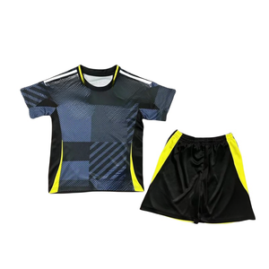 Tay kalite özel Jersey 100% Polyester 2526 İskoçya ulusal futbol takımı ev nefes forması çocuklar için setleri - Product Image 2