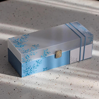 Boîte à biscuits au chocolat avec fermoir en métal de luxe, emballage personnalisé pour mariage, boîte de présentation de chocolats, bonbons, desserts, emballage cadeau en acrylique