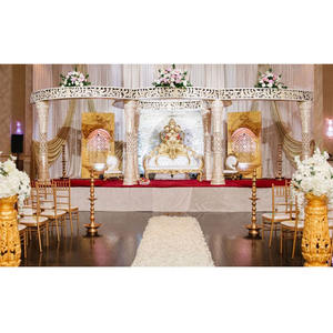 Ftth-harnais de mariage en cristal blanc, Mandap, en Fiber rêveuse, cristal - Product Image 1