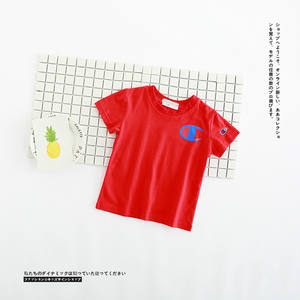 เสื้อยืดเด็กผ้าฝ้ายสีพื้นแบบเรียบๆ ขายส่งจากจีน - Product Image 4