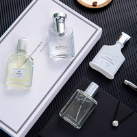 Coffret Cadeau de Parfum pour Homme 4 Pièces Taille Standard Collection Longue Durée Parfum Arabe Luxe Cologne Senteur Florale Utilisation Jour