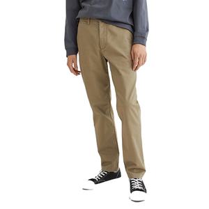 Por encargo de los hombres de entrenamiento de algodón Chinos Pantalones de cintura alta recto Color sólido ligero bordado estilo Casual al por mayor - Product Image 1