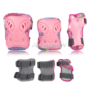 Ensemble de protection pour skateboard et patins à roulettes, 2 pièces, en spandex et nylon, protection de base pour adultes, patinage, cyclisme, genou, coude et main - Product Image 2