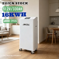 Paket Baterai Lithium Ion EU Stock JKCELL All in for 16KWh 51.2V 314Ah Semi-solid State LiFePO4 8000 Siklus